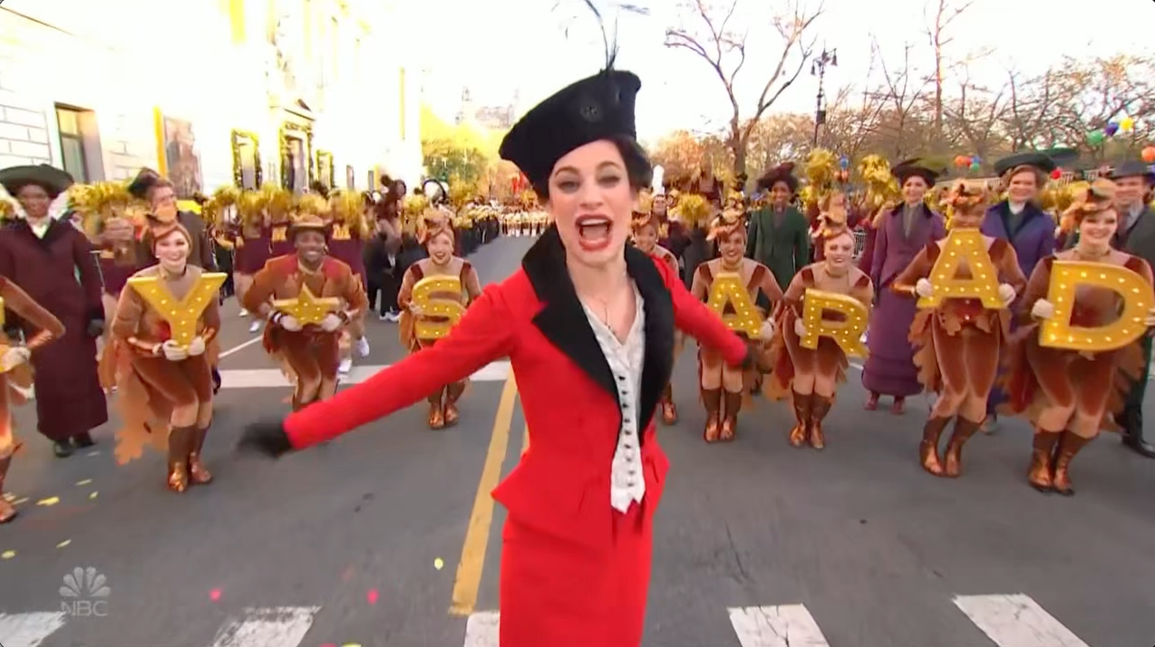 Lea Michele — Macy's Thanksgiving Day Parade, NBC 2022